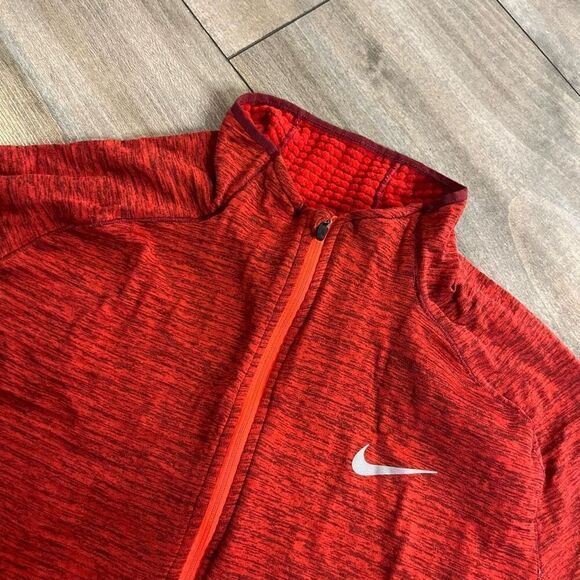 Nike Red Athletic Quarterzip Pullover Men Large - Picture 2 of 6